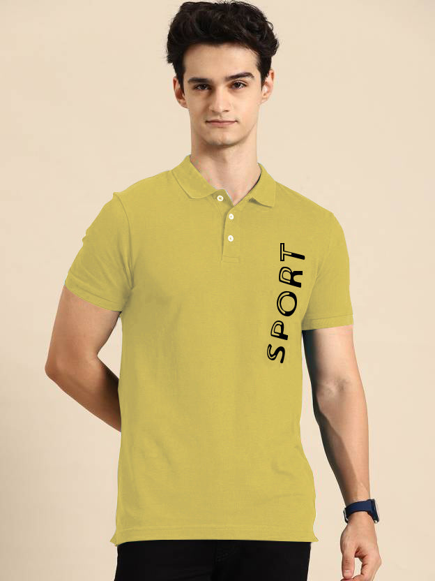 Men's Classic Polo Neck Short Sleeve T-Shirt - Premium Cotton Casual Wear