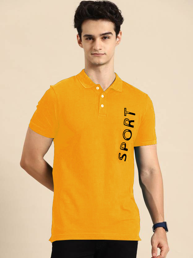 Men's Classic Polo Neck Short Sleeve T-Shirt - Premium Cotton Casual Wear