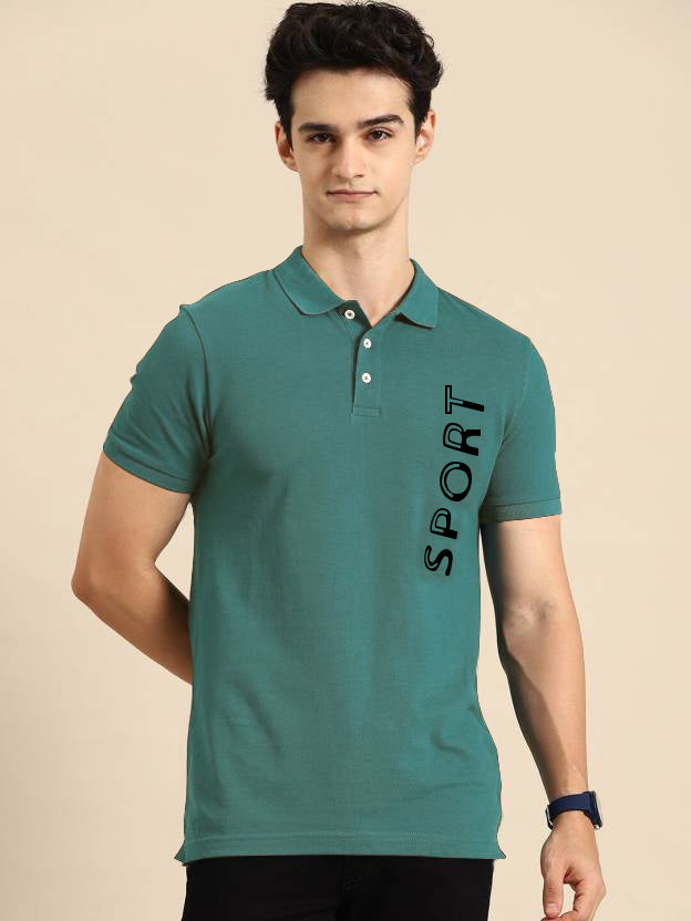 Men's Classic Polo Neck Short Sleeve T-Shirt - Premium Cotton Casual Wear