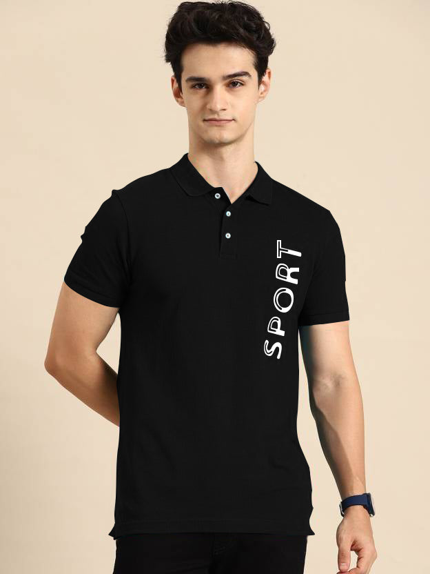 Men's Classic Polo Neck Short Sleeve T-Shirt - Premium Cotton Casual Wear