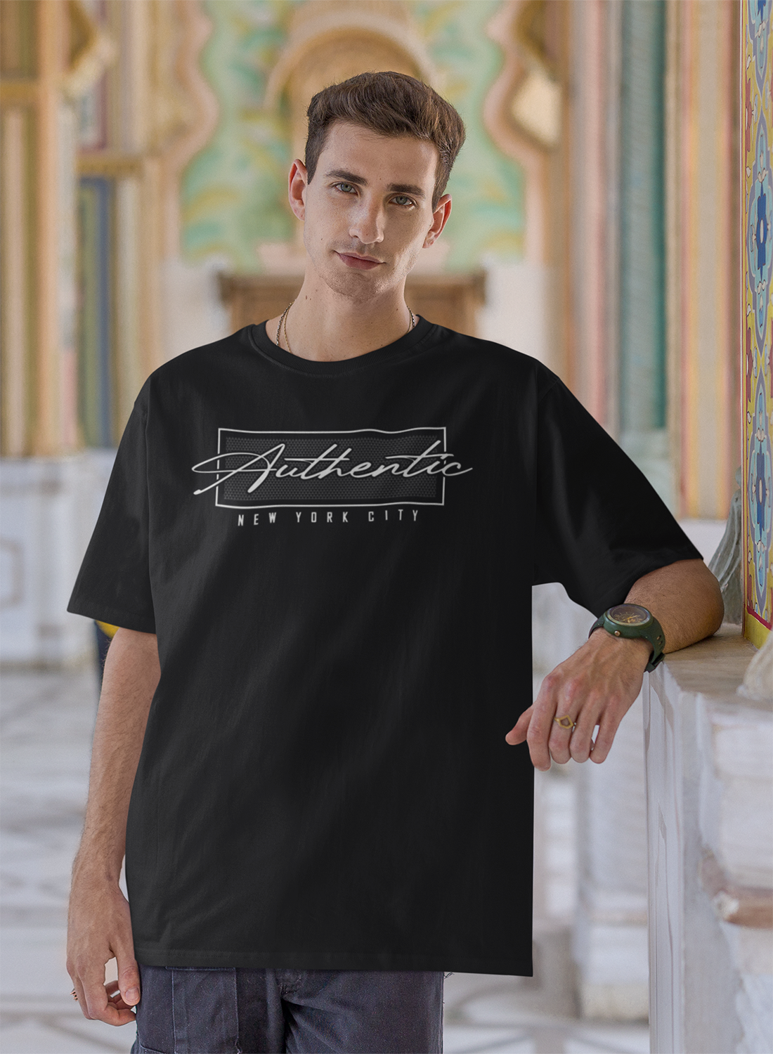 Printed Oversized T-Shirts For Men - New York