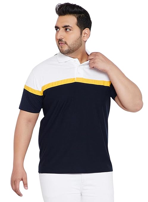 Plus Size Polo T- Shirt for Men (multicolor)