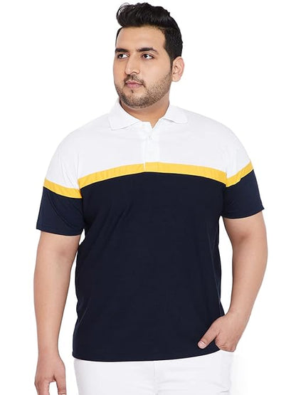 Plus Size Polo T- Shirt for Men (multicolor)