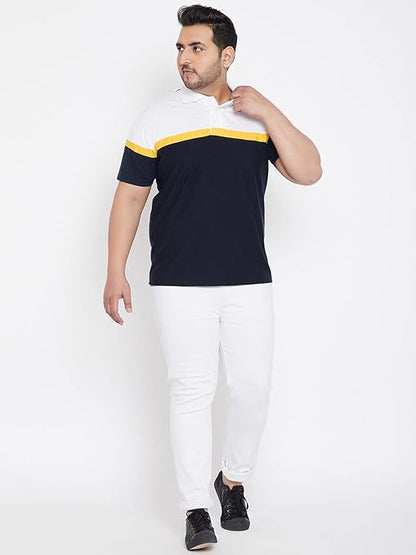 Plus Size Polo T- Shirt for Men (multicolor)