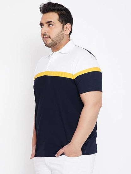 Plus Size Polo T- Shirt for Men (multicolor)